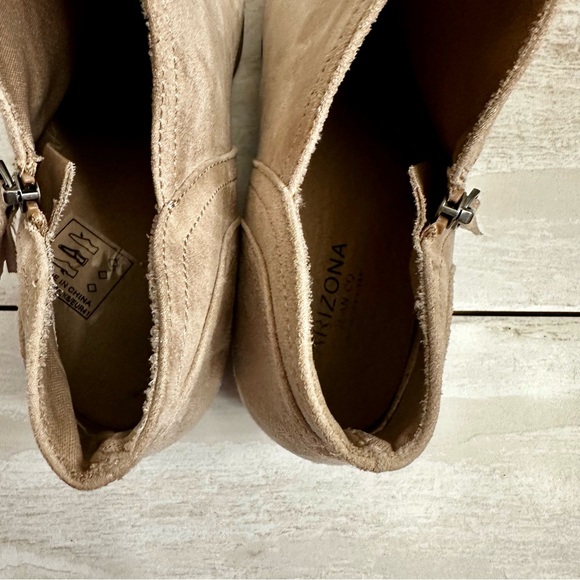 Arizona Coachella Women’s Sz 10 Brown Faux Suede Ankle Bootie Western Fallcore - Picture 9 of 14